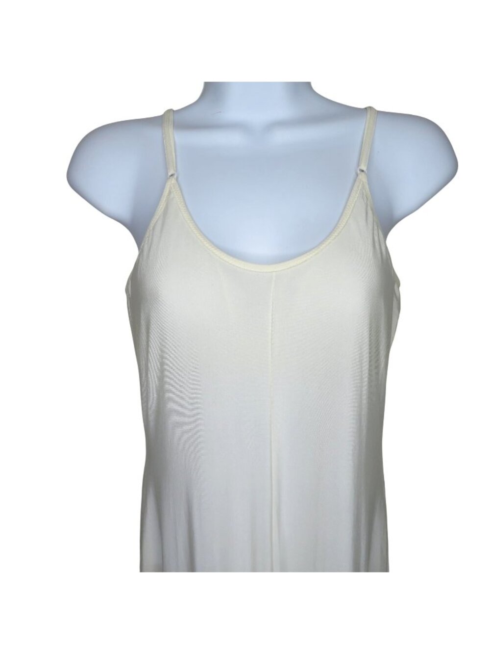 Olga Womens Vintage Ivory Nylon Spandex Full-Length Nightgown Size 38 Style 1300